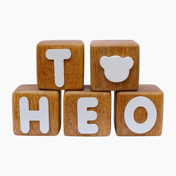 Cubos com Letras do Nome Cubos de Madeira Decoração Infantil