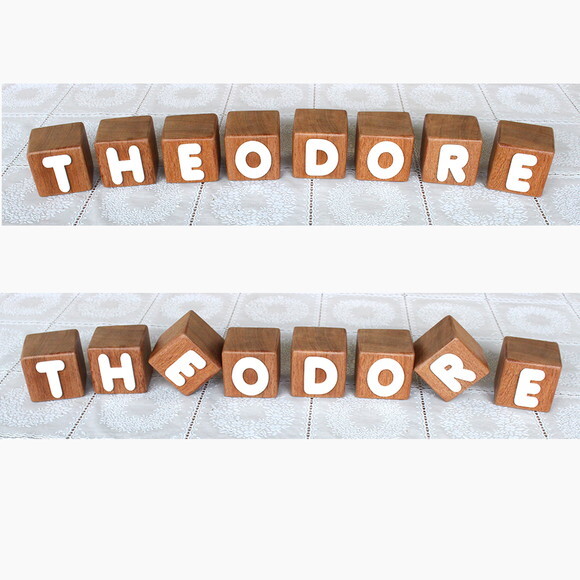 Cubos com Letras do Nome Cubos de Madeira Decoração Infantil
