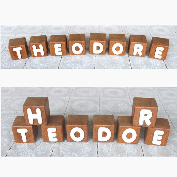 Cubos com Letras do Nome Cubos de Madeira Decoração Infantil