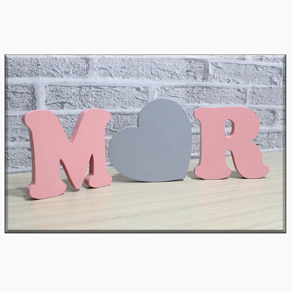 Letras em mdf Kit com 3 Peças, Decoração de Festas e Bebe