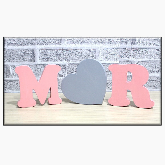 Letras em mdf Kit com 3 Peças, Decoração de Festas e Bebe