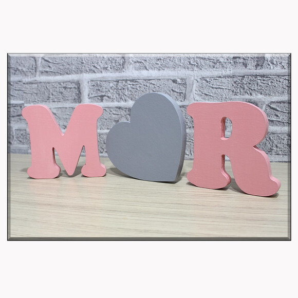 Letras em mdf Kit com 3 Peças, Decoração de Festas e Bebe