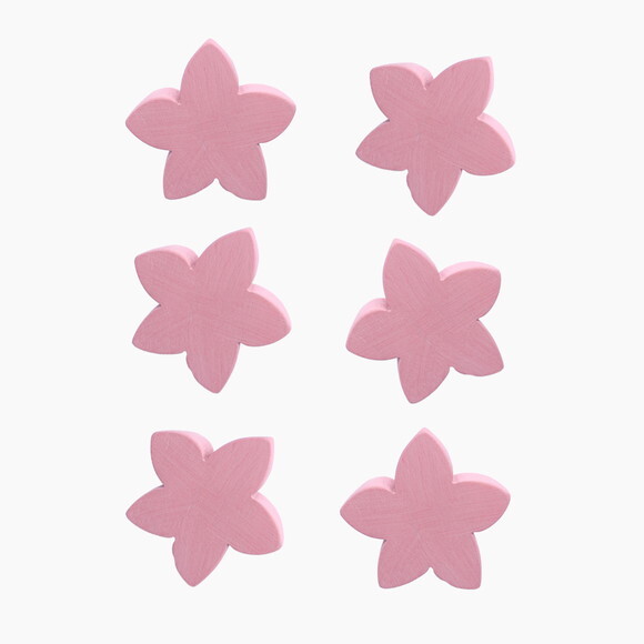 Puxador Infantil Flor, Kit com 6 Unidades