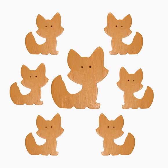 Puxador Infantil Raposinha, Kit com 6 Unidades