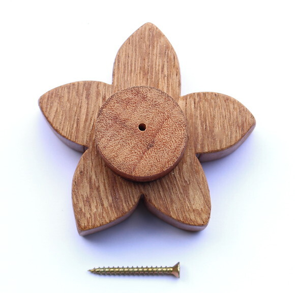 Puxador Infantil Flor, Kit com 6 Unidades