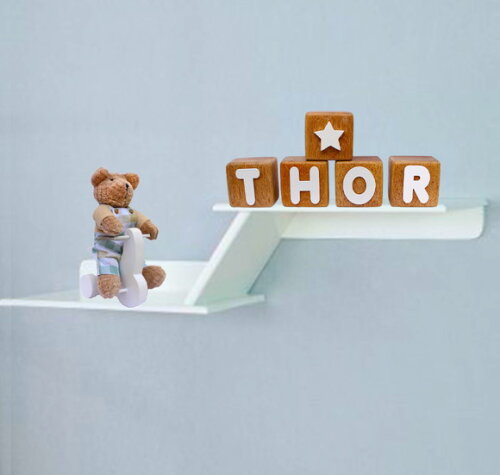Cubos com Letras do Nome Cubos de Madeira Nome Thor