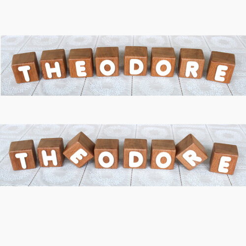 Cubos com Letras do Nome Cubos de Madeira Decoração Infantil