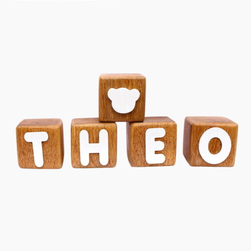 Cubos com Letras do Nome Cubos de Madeira Decoração Infantil