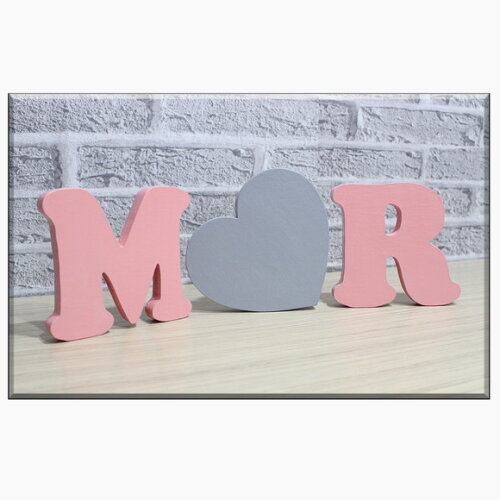 Letras em mdf Kit com 3 Peças, Decoração de Festas e Bebe