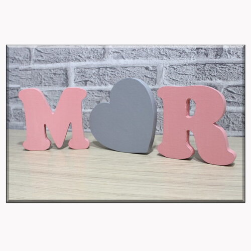 Letras em mdf Kit com 3 Peças, Decoração de Festas e Bebe
