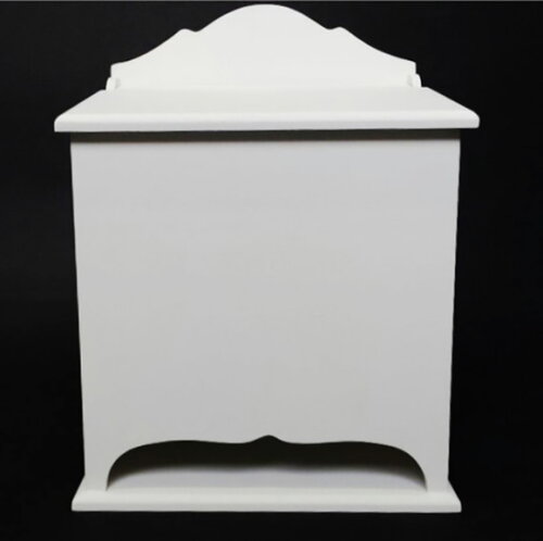 Porta Fraldas em mdf Pintado de Branco.