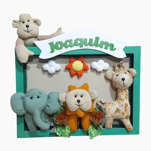 Porta Maternidade Zoo Bichinhos da Floresta.