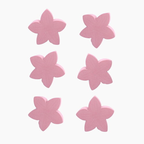 Puxador Infantil Flor, Kit com 6 Unidades