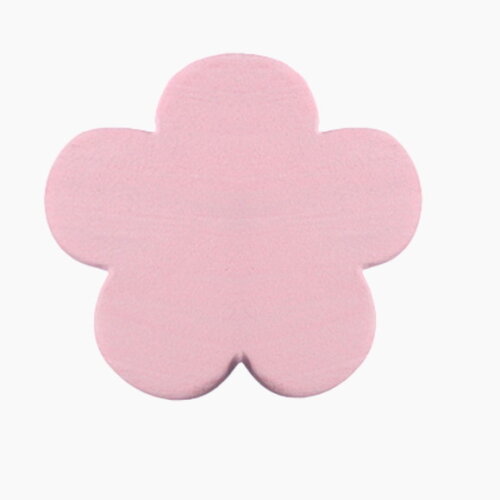 Puxador Infantil Flor Rosa, Kit com 6 Unidades