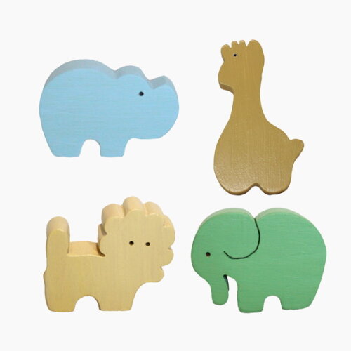 Puxador Infantil Safari, Kit com 4 Unidades