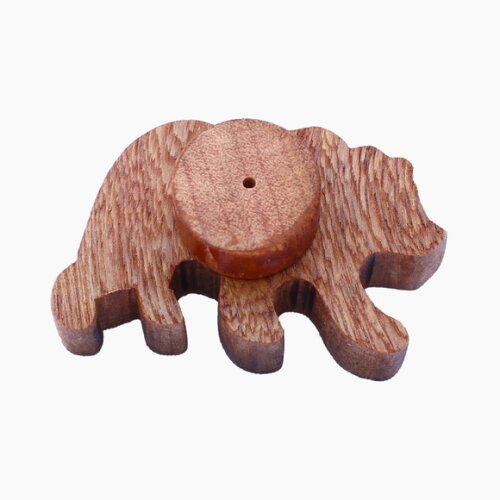 Puxador Ursinho, Kit com 6 Unidades Decoração Quarto Bebe.