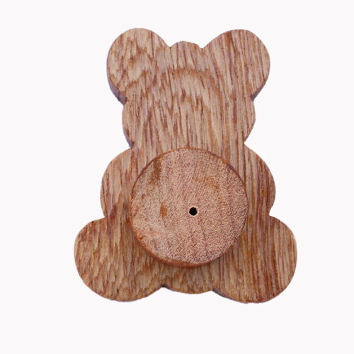 Puxador Ursinho, Kit com 6 Unidades Decoração Quarto Bebe.
