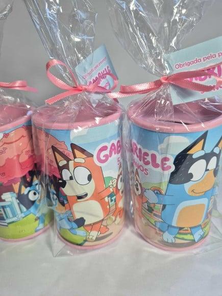 Cofrinho Personalizado - Bluey Rosa
