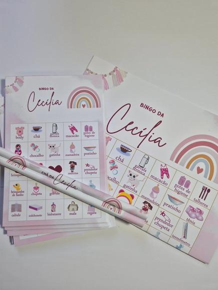 Kit Brincadeiras para Chá de Bebê Personalizado 40 Unid