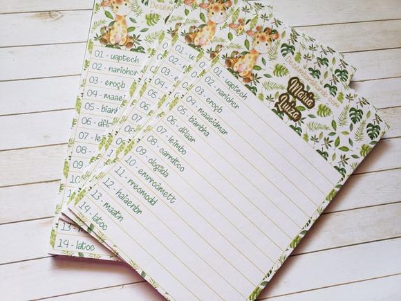 Kit Brincadeiras para Chá Personalizado 50 Pessoas
