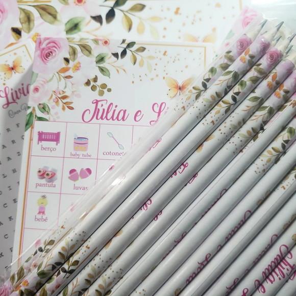 Kit Brincadeiras para Chá Personalizado 55 Pessoas