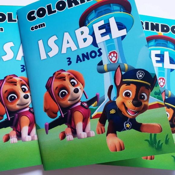 Mini Kit Colorir + Giz de Cera Patrulha Canina