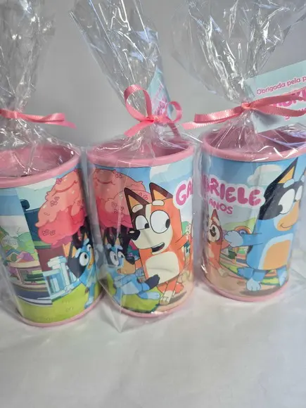 Cofrinho Personalizado - Bluey Rosa