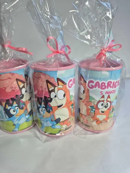 Cofrinho Personalizado - Bluey Rosa