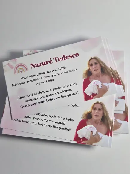 Kit Brincadeiras para Chá de Bebê Personalizado 40 Unid