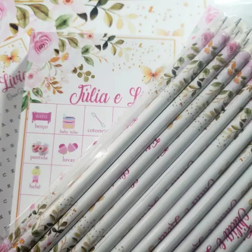 Kit Brincadeiras para Chá Personalizado 55 Pessoas