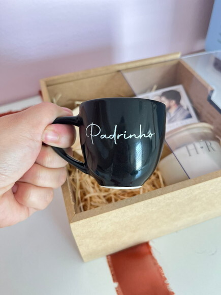 Caixa Convite Padrinhos mdf