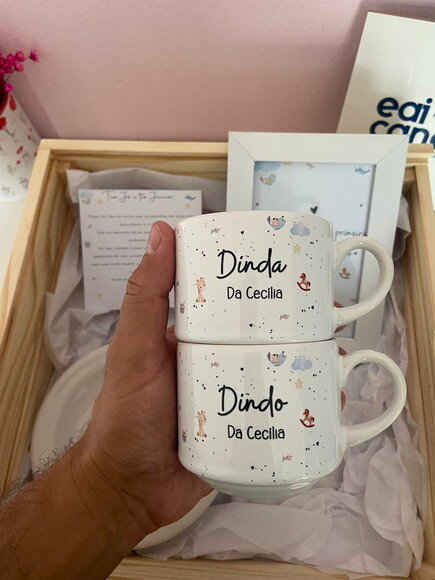Kit Nascimento Convite Dindos