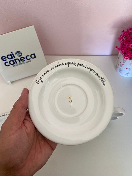 Xícaras com Pires Personalizadas para Casamento