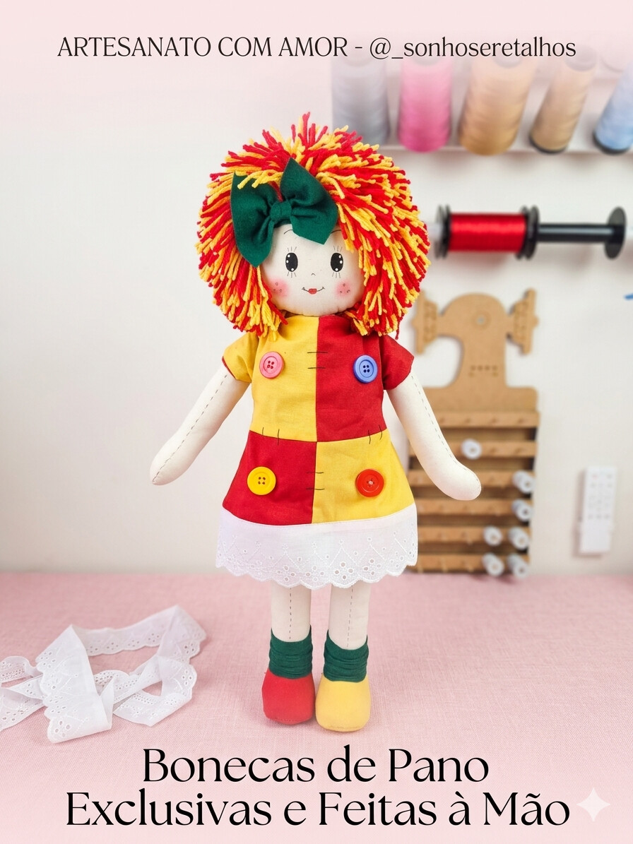 Boneca de Pano Emília