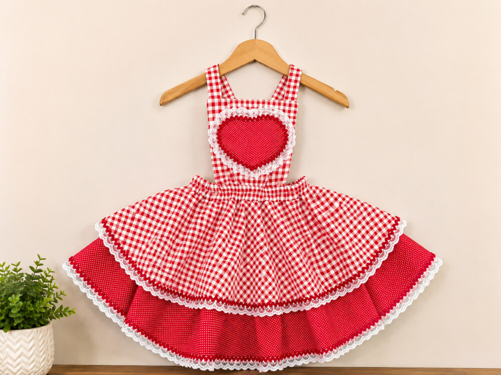 Jardineira infantil junina