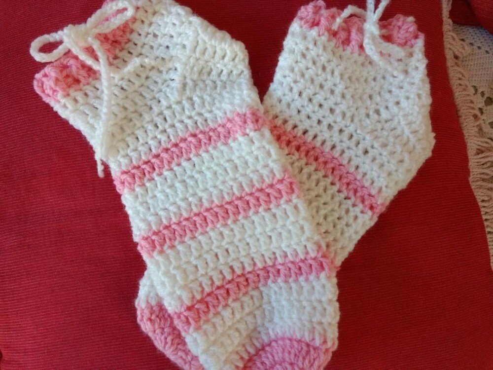 MEIAS CANO CURTO INVERNO EM CROCHE diversos