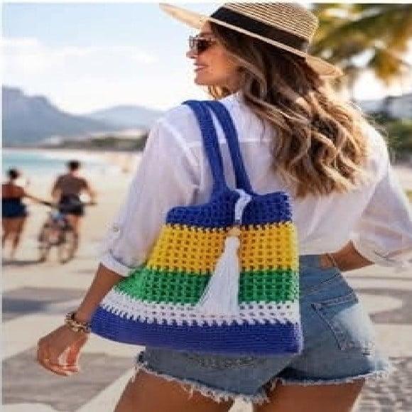 Bolsa de Crochê Brasil