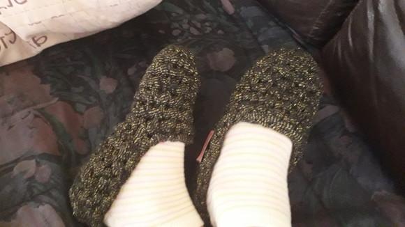 Pantufas infantis cinza
