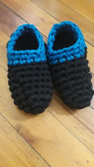 Pantufas de crochê