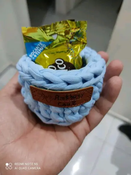 Mini cachêpos de crochê