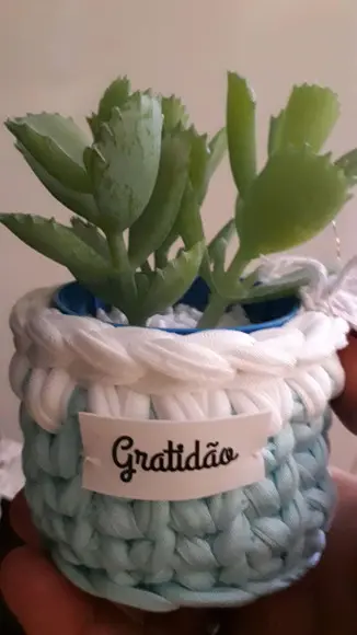 Mini cachêpos de crochê