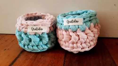 Mini Cachêpos de Crochê