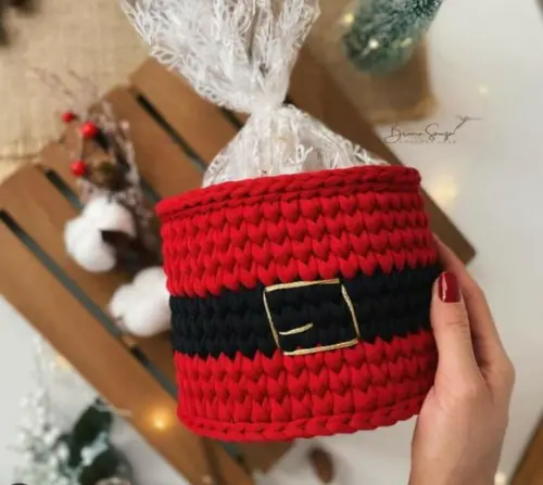 Cachêpos de Crochê de Natal