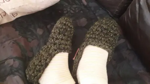 Pantufas infantis cinza