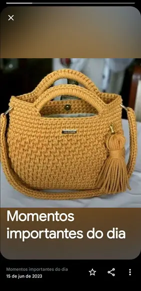 Bolsa de Crochê