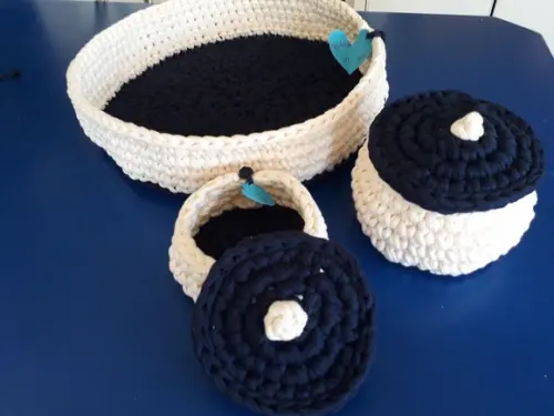 Kit higiene infantil, cachêpos ...branco com azul marinho