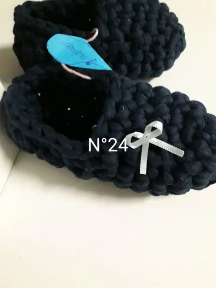 Pantufas infantis azul marinho