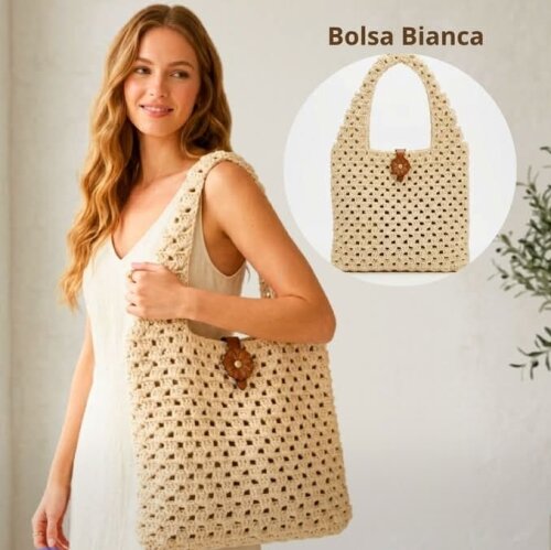Bolsa de crochê ecobag