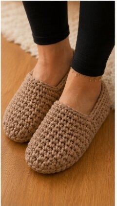 Pantufas de malha