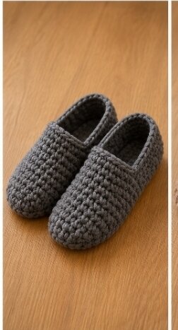 Pantufas de malha